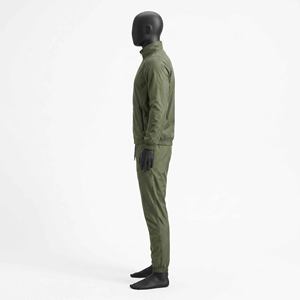 Ensemble deux pièces coupe-vent en nylon tissé personnalisé avec logo OEM pour homme – Survêtement coupe-vent d'hiver - Product Image 3