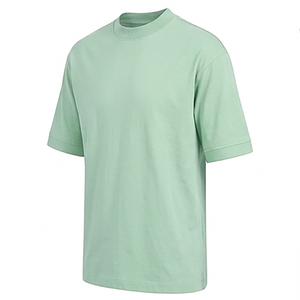 เสื้อยืดคอกลมแขนสั้นผู้ชาย ผ้าฝ้ายเรียบ สีพื้น ทรงปกติ สวมใส่สบาย เสื้อยืดเปล่าผ้าฝ้ายคุณภาพสูงสำหรับผู้ชาย - Product Image 2