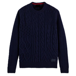 Suéter de color sólido, diseño simple, para uso casual, suéter tejido para hombre, manga larga, cómodo, cálido para el invierno. - Product Image 5