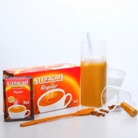 Crème à café instantanée OEM de qualité supérieure 16 g/sachet boissons de qualité supérieure caféinées régulières 3-en-1 boîte de prix bon marché 21 boissons