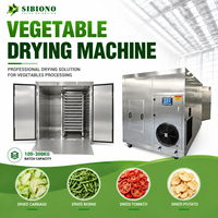 Séchoir industriel commercial à pompe à chaleur 100-300 kg, en acier inoxydable SUS304, pour légumes, choux et viande, déshydrateur automatique pour aliments