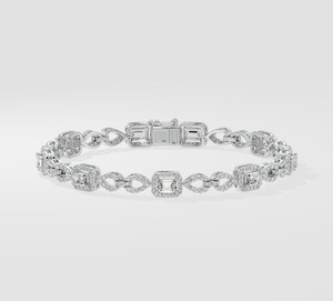 สร้อยข้อมือเพชรมรกต Devon สร้อยข้อมือทองมรกตหรูหราเครื่องประดับที่ดี - Product Image 2