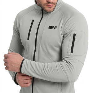 Sleeve Side Pocket Wear Sports <b>Jacket</b> For Men's Breathable Quick Dry Luxury Performance Sportswear <b>Jacket</b> Low Price - Product Image 5