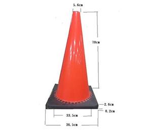 กรวยจราจรพีวีซีแบบยืดหยุ่นขนาด 28 นิ้ว 30 นิ้ว 36 นิ้ว 40 นิ้ว จากไต้หวัน - Product Image 5