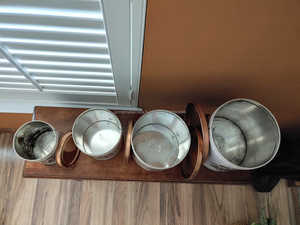 Juego de Recipientes Metálicos Azul Pastel con Tapa Decorativa, Elegante Organizador de Cocina para Té, Café, Azúcar y Almacenamiento en Despensa - Product Image 3