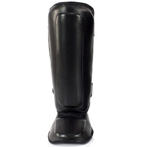 Protège-tibias de boxe personnalisés en cuir léger avec fermeture auto-agrippante - Product Image 6