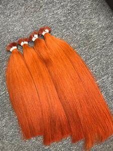Vente en gros d'extensions de cheveux 100% Raw Itip kératine meilleure qualité faisceaux de cheveux humains vietnamiens pour les femmes noires Style de vague naturelle - Product Image 2