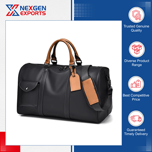 En stock, sac de voyage unisexe de haute qualité, imperméable, grande capacité, en cuir PU, tendance - Product Image 3