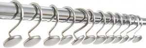 Modern Metal <b>Curtain</b> Tieback <b>Hook</b> Decorative <b>Wall</b>-Mounted Drapery Holder with Textured Round Base - Product Image 3