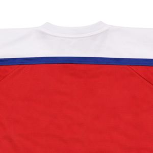 เสื้อฮอกกี้น้ำแข็งแบบซับลิเมชั่นสั่งทำพิเศษสำหรับผู้ชาย สีแดง ขาว น้ำเงิน พร้อมชื่อทีม ชุดยูนิฟอร์มฮอกกี้ ระบายอากาศได้ดี เสื้อฮอกกี้สำหรับนักกีฬา - Product Image 6