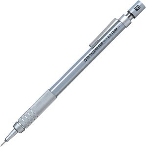 Lápiz Mecánico de Dibujo Pentel GraphGear 500 PG515 de 0.5 mm |   Empuñadura Moleteada de Bajo Centro de Gravedad Fabricada en Japón (Metal) - Product Image 1