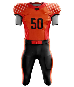 Uniforme de Fútbol Americano de Secado Rápido, Antibacterial y Anti-UV, Conjunto de Camiseta y Pantalones Cortos con Logotipo Frontal, Precio al por Mayor - Product Image 1