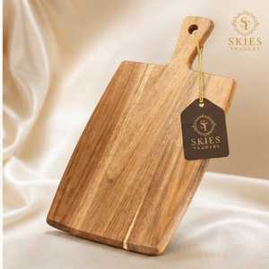 Planche à découper artisanale en bois de noyer, planche à découper en forme d'arche avec poignée pour fromage, viande, charcuterie - Product Image 4
