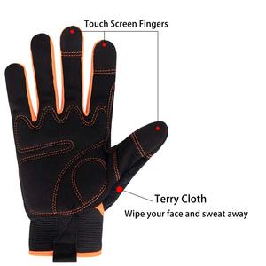 Guantes de Seguridad de Cuero Genuino Transpirables de Alta Calidad, Resistentes a Pinchazos, Antideslizantes y Resistentes a Cortes, para Trabajos de Jardinería - Product Image 6