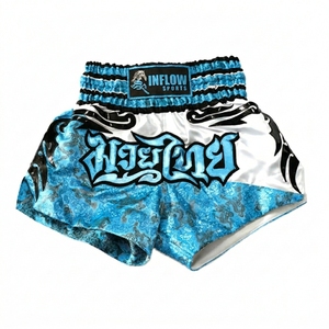 Pantalones Cortos de Boxeo Profesionales Personalizados, Ligeros, Unisex para Adultos, de Secado Rápido, Transpirables, de Spandex/Poliéster, para Entrenamiento de Artes Marciales - Product Image 1