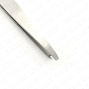 Stainless Steel Slant Tip Eyebrow Tweezers with Comb Sharp Brow Shaping Plucking Beauty Grooming <b>Tool</b> OEM - Product Image 3