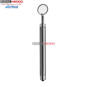 Premium Quality Manual Dental Mouth Mirror LED Light Silver Color Ergonomic Handle German Stainless Steel Oral Examination - Product Image 6