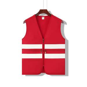 Chaleco de Seguridad de Alta Visibilidad Ignífugo Premium con Doble Barra Reflectante, Ropa de Trabajo FR, Tallas Grandes, para Construcción y Jardinería - Product Image 4