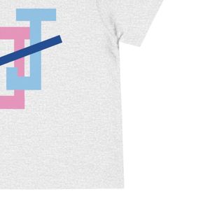 Camiseta Gris Jaspeada con Estampado para Niños, Cuello Redondo, Manga Corta, Algodón Suave, Ropa Informal para el Día a Día, la Escuela y la Moda - Product Image 4