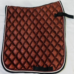 Ensemble de tapis de selle western brillant en polycoton avec doublure pour dressage, saut d'obstacles et équitation, accessoires assortis - Product Image 3