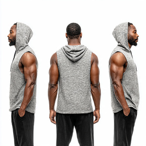 Ropa Deportiva para Gimnasio, Camisetas sin Mangas con Capucha para Hombre, Camisetas Deportivas Ajustadas, Camisetas sin Mangas con Capucha para Hombre - Product Image 1