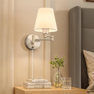 Modern LED <b>Wall</b> Lamp Indoor <b>Sconce</b> OEM Customization <b>Lighting</b> Minimalist Industrial Amber Glass Ribbed Shade - Product Image 6