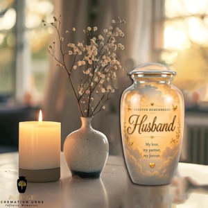 Urne funéraire écologique de style européen et américain pour cendres humaines, pour adultes, 10 pouces - Product Image 4