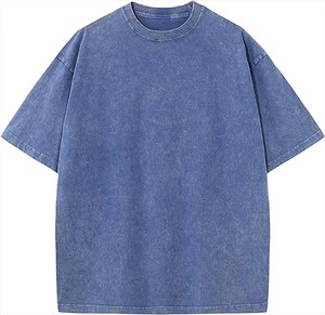 Camisas de hombre con lavado ácido, corte holgado, estilo streetwear, tela suave, ropa casual para hombre - Product Image 3