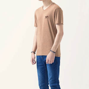 T-shirt col V pour homme, design unique, coupe ample, imprimé, prix de gros, nouvelle arrivée, 100% coton, séchage rapide - Product Image 5