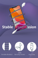 Cable cargador USB C al por mayor de calidad, Cable trenzado de nailon, Cable cargador Micro Usb de carga rápida personalizado para teléfono móvil
