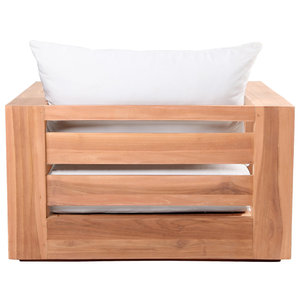 Sillón de Madera de Teca para Exteriores, Sofá Minimalista para Patio, Jardín, Resort, Hotel - Product Image 3