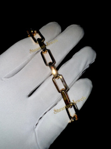 Offre Spéciale sur élégant Unique Designer 925 argent massif personnalisé pépite plaqué or Rolo lien chaîne 8.50 pouces minimaliste Bracelet cadeau - Product Image 5