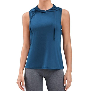 Hoodies sans manches pour femmes, imprimés, style activewear, tissu lisse, léger, toucher doux, tendance streetwear, mode gym - Product Image 5