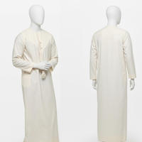 Thobes pour hommes grande taille, tendance, style arabe de Dubaï, best-seller, vêtements islamiques traditionnels, coton de qualité supérieure, légers et décontractés, style émirati