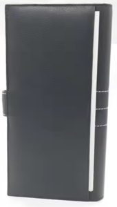 Cartera de Viaje Negra para Pasaporte de WRIZA con Diseño Personalizado y Múltiples Compartimentos para Tarjetas de Crédito, Identificación y Dinero en Efectivo - Product Image 4