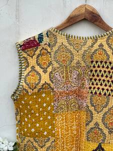 Chaleco Acolchado Hecho a Mano en India, 100% Algodón Ecológico, Antiarrugas, Transpirable, de Secado Rápido, con Bolsillo Delantero, Corte Regular - Product Image 2