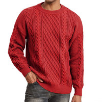 Pull en tricot respirant pour homme, avec logo frontal, en coton doux, coupe décontractée, confortable pour un usage quotidien
