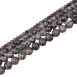Perles en pierre naturelle Yooperlite de 4, 6, 8, 10, 12 mm, perles rondes en pierre naturelle flamme, en vrac, pour la fabrication de colliers et bracelets - Product Image 3