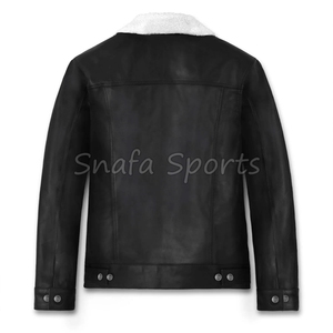 Chaqueta de Cuero para Hombre de Primera Calidad, Elegante, Cálida y Duradera, Chaquetas de Cuero de Invierno para Ropa de Moda Urbana - Product Image 2