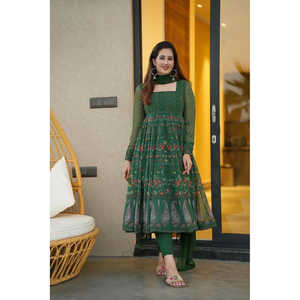 ENSEMBLE DE COMBINAISON GEORGETTE VERT BRILLANT - Product Image 3