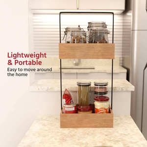 Unique Design Industrial Style Wooden Wall Shelf with Metal <b>Frame</b> for Bathroom Kitchen and Bedroom Use Available For Sale - Product Image 2