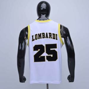 Maillot de basket-ball pour homme, qualité supérieure, fabrication sur mesure avec logo personnalisé, tissu mash avec broderie appliquée sur le devant. - Product Image 5
