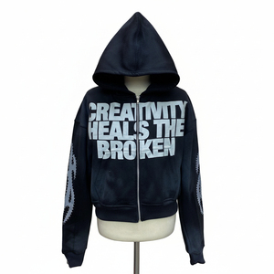 Sweat à capuche streetwear pour homme, coupe premium, en molleton 100% coton 450 GSM, épais, avec logo personnalisé imprimé, pour l'hiver, style formel et décontracté - Product Image 3