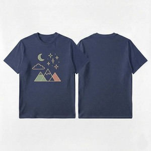 เสื้อยืดผู้ชายลายกราฟิกมินิมอล แขนสั้น ผ้าฝ้ายพรีเมียม ทรงเข้ารูป สไตล์ลำลอง แฟชั่นฤดูร้อน เสื้อยืดผู้ชาย - Product Image 4