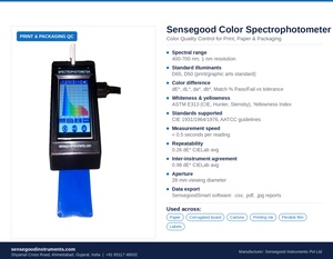 Spectrophotomètre couleur portable 400-700nm, spectromètre de réflectance spectrale du spectre visible, résolution 1nm, portable pour peinture et revêtement - Product Image 2