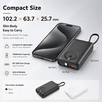 Batterie externe 10000 mAh avec logo personnalisé, pack de batterie compact 10000 mAh, vente en gros, fourniture d'usine pour les acheteurs de téléphones portables en voyage et en extérieur, nouveauté
