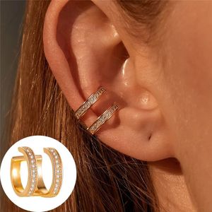 Orecchini a polsino pendenti VAGZEB da ragazza, stile bohémien, alla moda, con strass di cristallo, senza piercing richiesto - Product Image 3