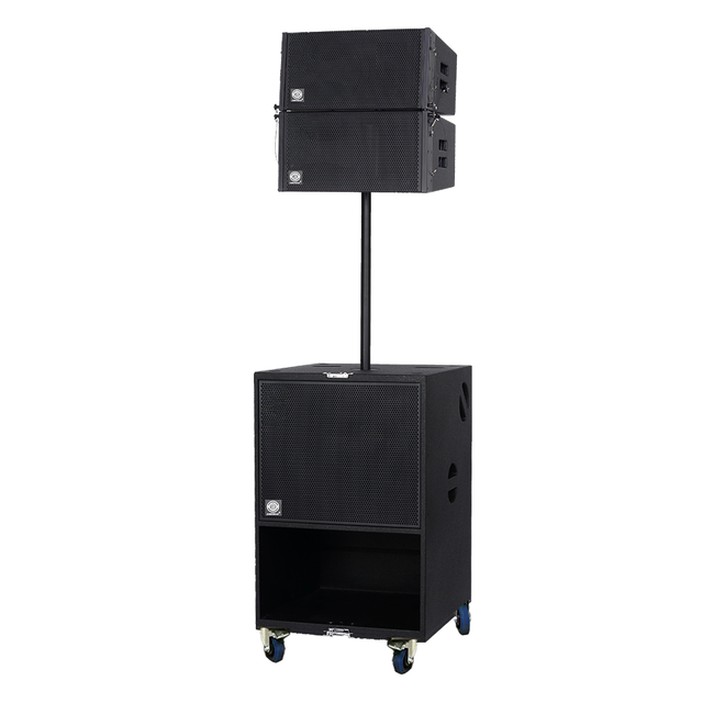 LS3 Active Neodymium Portable Small Line Array Set with Wood Shell and High Power