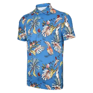 En kaliteli Golf giyim artı boyutu erkek Polo gömlekler özel OEM süblimasyon baskılı erkek t-shirt spor spor