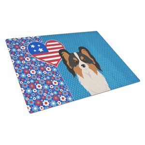 Tricolore Papillon USA Grande Taille Décoratif En Verre Trempé Planche À Découper Cuisine Planche De Service Planche À Découper Plats Et Assiettes - Product Image 1